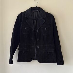 Women’s Vintage Black Suede Jacket